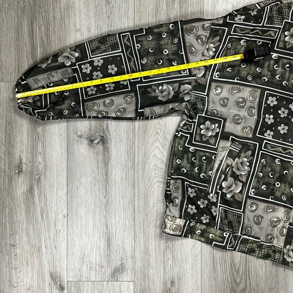 R&R Sport Flowers Brown/Green Women's XXXLarge Light Jacket - Picture 8 of 8